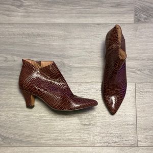 Brown Python Lindy Boots